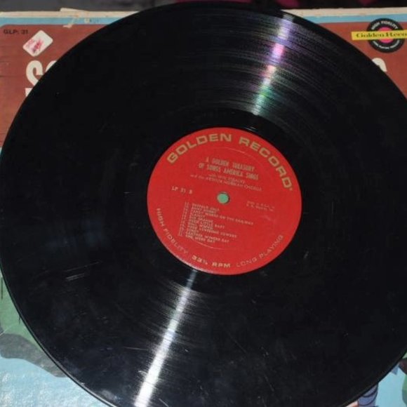 Golden Treasury of SONGS AMERICA SINGS Record Album LP Children's Folk Music HTF - Picture 3 of 3